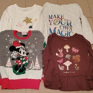 Kids Graphic Long Sleeve Tops - Multicolor